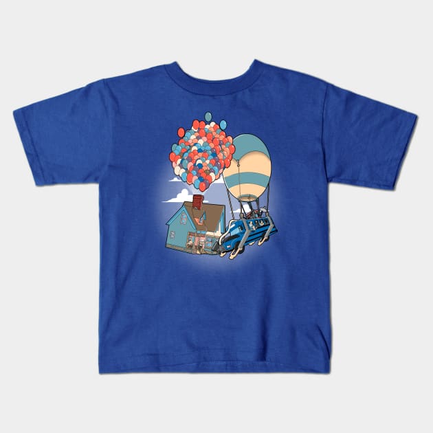 Battle on the air Kids T-Shirt by Cromanart